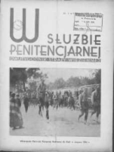 W Służbie Penitencjarnej: dwutygodnik straży więziennej 1936.08.01 R.1 Nr7