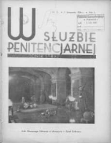 W Służbie Penitencjarnej: dwutygodnik straży więziennej 1936.11.01 R.1 Nr13