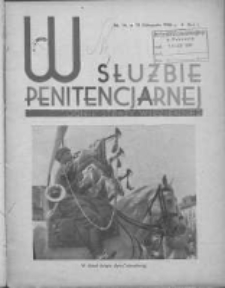 W Służbie Penitencjarnej: dwutygodnik straży więziennej 1936.11.11 R.1 Nr14