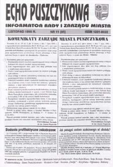 Echo Puszczykowa 1998 Nr11(85)