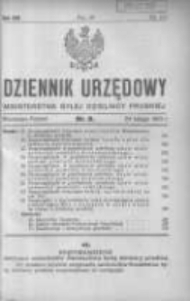 Dziennik Urzędowy Ministerstwa Byłej Dzielnicy Pruskiej 1921.02.24 R.2 Nr9