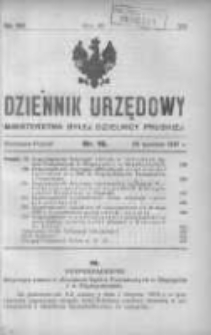 Dziennik Urzędowy Ministerstwa Byłej Dzielnicy Pruskiej 1921.04.26 R.2 Nr16