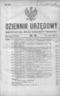 Dziennik Urzędowy Ministerstwa Byłej Dzielnicy Pruskiej 1921.05.12 R.2 Nr18