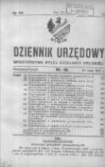 Dziennik Urzędowy Ministerstwa Byłej Dzielnicy Pruskiej 1921.05.27 R.2 Nr19