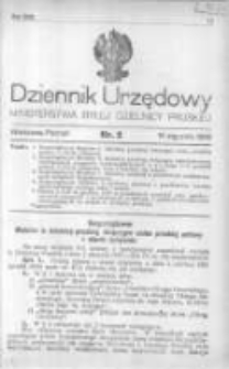 Dziennik Urzędowy Ministerstwa Byłej Dzielnicy Pruskiej 1920.01.16 R.1 Nr2