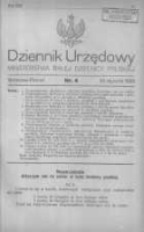 Dziennik Urzędowy Ministerstwa Byłej Dzielnicy Pruskiej 1920.01.30 R.1 Nr4