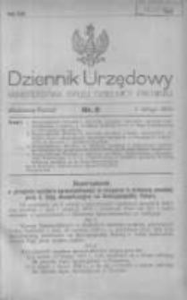 Dziennik Urzędowy Ministerstwa Byłej Dzielnicy Pruskiej 1920.02.07 R.1 Nr6