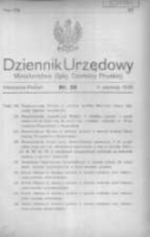 Dziennik Urzędowy Ministerstwa Byłej Dzielnicy Pruskiej 1920.06.04 R.1 Nr28