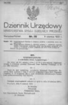 Dziennik Urzędowy Ministerstwa Byłej Dzielnicy Pruskiej 1920.06.09 R.1 Nr30
