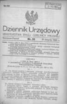 Dziennik Urzędowy Ministerstwa Byłej Dzielnicy Pruskiej 1920.08.31 R.1 Nr51