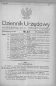 Dziennik Urzędowy Ministerstwa Byłej Dzielnicy Pruskiej 1920.09.14 R.1 Nr53