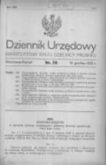 Dziennik Urzędowy Ministerstwa Byłej Dzielnicy Pruskiej 1920.12.10 R.1 Nr78