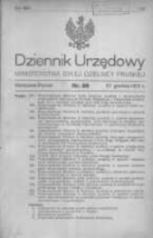 Dziennik Urzędowy Ministerstwa Byłej Dzielnicy Pruskiej 1920.12.27 R.1 Nr80