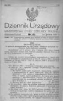 Dziennik Urzędowy Ministerstwa Byłej Dzielnicy Pruskiej 1920.12.30 R.1 Nr82