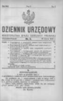 Dziennik Urzędowy Ministerstwa Byłej Dzielnicy Pruskiej 1922.03.15 R.3 Nr2