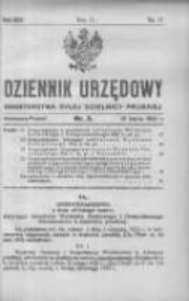 Dziennik Urzędowy Ministerstwa Byłej Dzielnicy Pruskiej 1922.03.16 R.3 Nr3