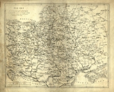 Polska w teraźniejszych podziałach z oznaczeniem granic w dawnych wiekach