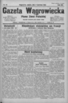 Gazeta Wągrowiecka: pismo ziemi pałuckiej 1933.04.07 R.13 Nr81