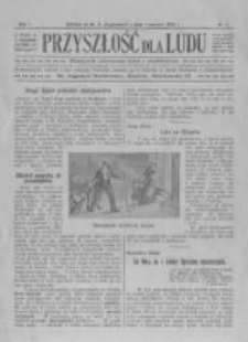 Przyszłość dla Ludu: miesięcznik poświęcony walce z alkoholizmem. 1905.06.01 R.1 nr3