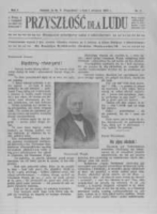 Przyszłość dla Ludu: miesięcznik poświęcony walce z alkoholizmem. 1905.09.01 R.1 nr6
