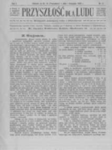 Przyszłość dla Ludu: miesięcznik poświęcony walce z alkoholizmem. 1905.11.01 R.1 nr8