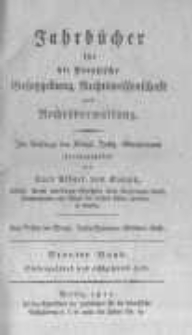 Jahrb&uuml;cher f&uuml;r die Preussische Gesetzgebung, Rechtswissenschaft und Rechtsverwaltung. 1817 Bd.9