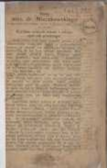 Mowa mec. dr. Mieczkowskiego wygłoszona na walnym wiecu w Poznaniu dnia 4 maja na temat: Krytyka nowych ustaw i całego systemu pruskiego