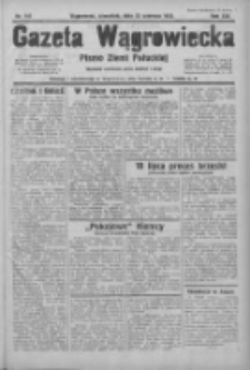 Gazeta Wągrowiecka: pismo ziemi pałuckiej 1933.06.22 R.13 Nr141
