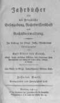 Jahrb&uuml;cher f&uuml;r die Preussische Gesetzgebung, Rechtswissenschaft und Rechtsverwaltung. 1817 Bd.10