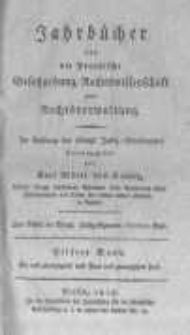 Jahrb&uuml;cher f&uuml;r die Preussische Gesetzgebung, Rechtswissenschaft und Rechtsverwaltung. 1818 Bd.11