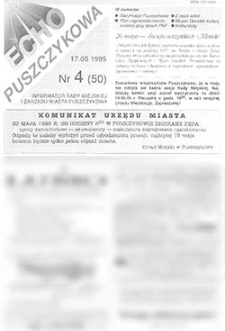 Echo Puszczykowa 1995.05.17 Nr4(50)