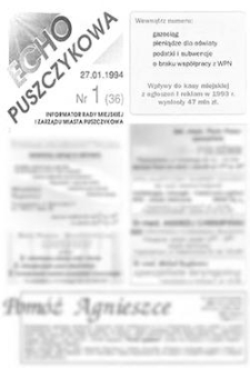 Echo Puszczykowa 1994.01.27 Nr1(36)
