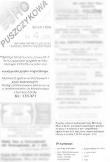 Echo Puszczykowa 1994.04.30 Nr4(39)