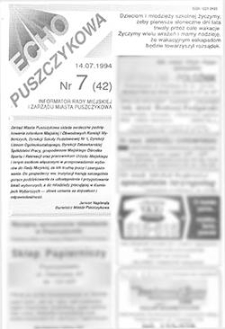 Echo Puszczykowa 1994.07.14 Nr7(42)