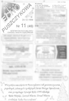 Echo Puszczykowa 1994.12.24 Nr11(46)