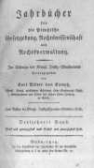 Jahrb&uuml;cher f&uuml;r die Preussische Gesetzgebung, Rechtswissenschaft und Rechtsverwaltung. 1819 Bd.13