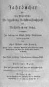 Jahrb&uuml;cher f&uuml;r die Preussische Gesetzgebung, Rechtswissenschaft und Rechtsverwaltung. 1818 Bd.12