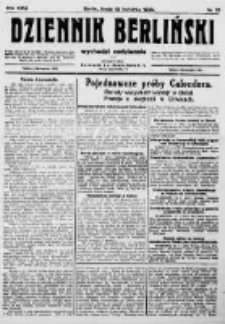 Dziennik Berliński. 1922 R.26 nr81