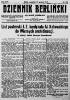 Dziennik Berliński. 1922 R.26 nr279