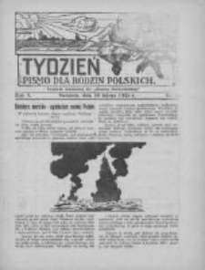 Tydzień: pismo dla rodzin polskich: dodatek niedzielny do "Gazety Szamotulskiej" 1935.02.10 R.10 Nr6