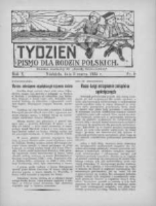 Tydzień: pismo dla rodzin polskich: dodatek niedzielny do "Gazety Szamotulskiej" 1935.03.03 R.10 Nr9
