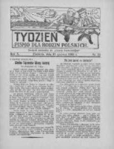 Tydzień: pismo dla rodzin polskich: dodatek niedzielny do "Gazety Szamotulskiej" 1935.06.16 R.10 Nr22