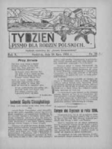 Tydzień: pismo dla rodzin polskich: dodatek niedzielny do "Gazety Szamotulskiej" 1935.07.28 R.10 Nr28