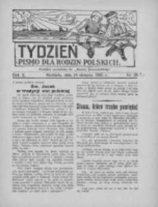 Tydzień: pismo dla rodzin polskich: dodatek niedzielny do "Gazety Szamotulskiej" 1935.08.18 R.10 Nr31