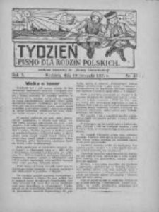 Tydzień: pismo dla rodzin polskich: dodatek niedzielny do "Gazety Szamotulskiej" 1935.11.10 R.10 Nr44