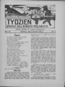 Tydzień: pismo dla rodzin polskich: dodatek niedzielny do "Gazety Szamotulskiej" 1936.02.02 R.11 Nr5