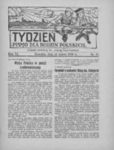 Tydzień: pismo dla rodzin polskich: dodatek niedzielny do "Gazety Szamotulskiej" 1936.03.15 R.11 Nr11