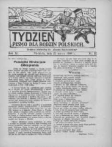 Tydzień: pismo dla rodzin polskich: dodatek niedzielny do "Gazety Szamotulskiej" 1936.03.22 R.11 Nr12