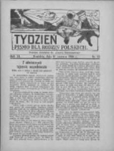 Tydzień: pismo dla rodzin polskich: dodatek niedzielny do "Gazety Szamotulskiej" 1936.06.21 R.11 Nr23
