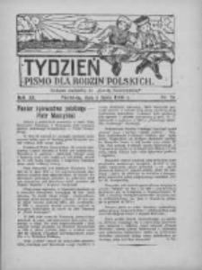 Tydzień: pismo dla rodzin polskich: dodatek niedzielny do "Gazety Szamotulskiej" 1936.07.05 R.11 Nr25